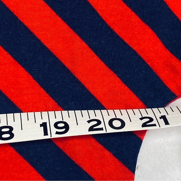 Michael Kors Red and Navy Striped Shirt Women’s Size Large - Picture 5 of 6